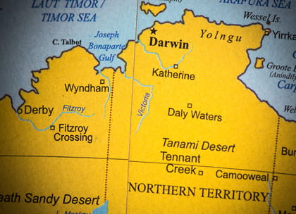 map of northern australia